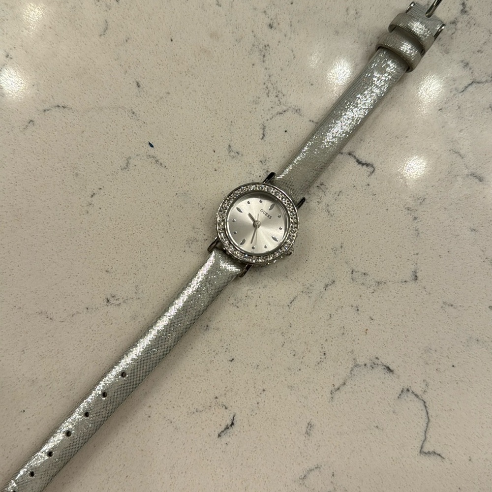 Guess silver watch